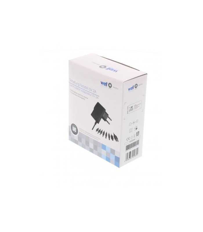 Adaptor AC/DC Universal 5V 2A 8 mufe DC Well
