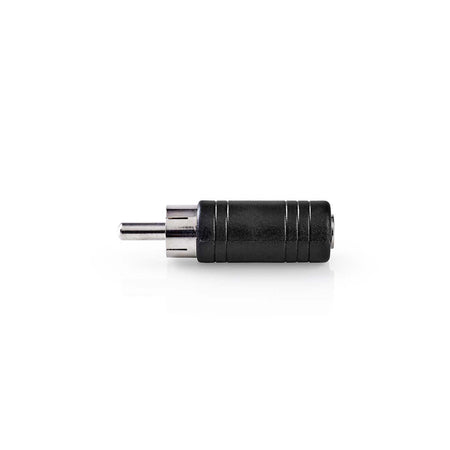 Adaptor audio RCA tata - Jack 3.5 mm mama mono 1buc negru Nedis CAGP24960BK