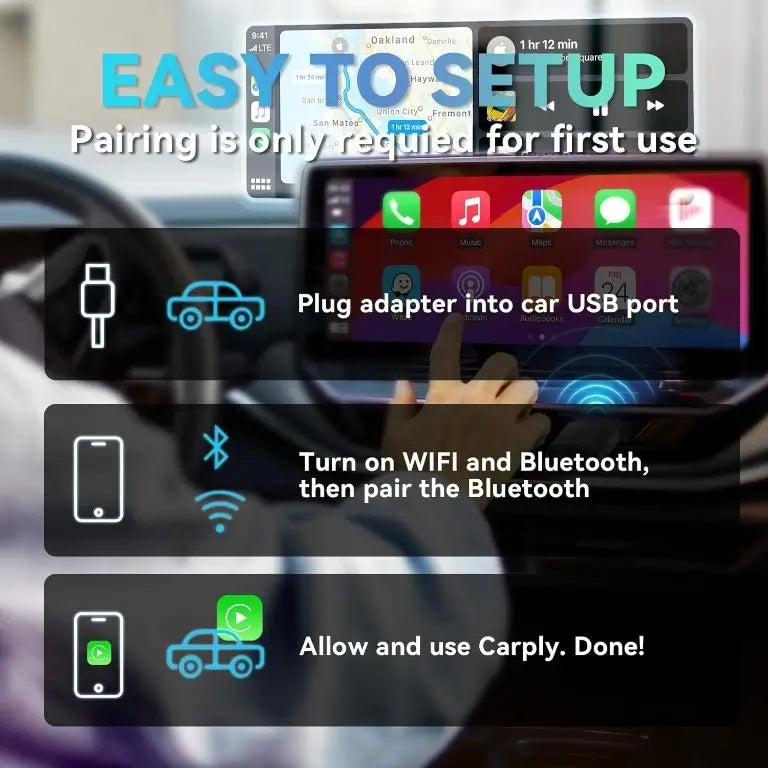Adaptor CarPlay cu fir la wireless MINIX CP86 compatibil IOS ADAPT-CARPLAY-CP86-MNX