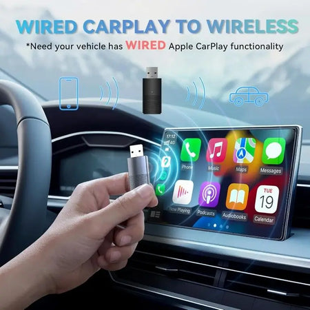 Adaptor CarPlay cu fir la wireless MINIX CP86 compatibil IOS ADAPT-CARPLAY-CP86-MNX