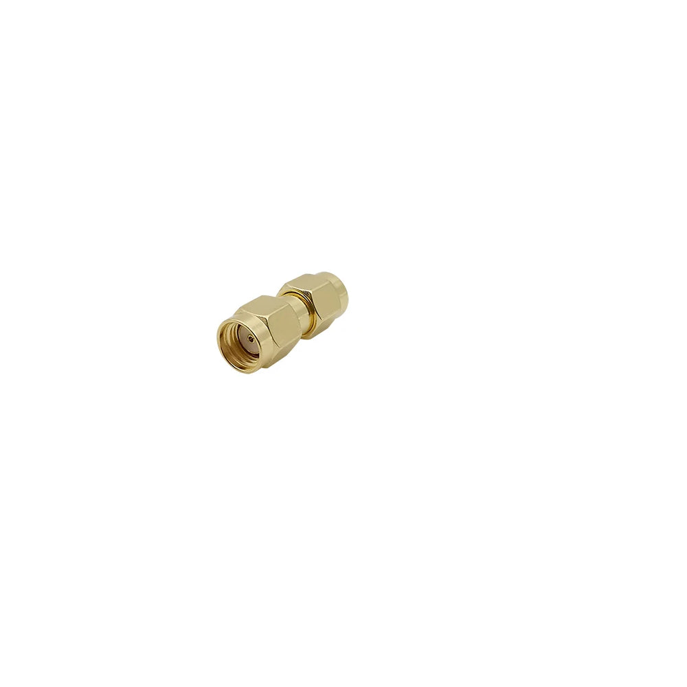 Adaptor convertor antena wifi RF coaxial RP-SMA tata la RP-SMA tata 50ohm de inalta calitate cupru placat cu aur