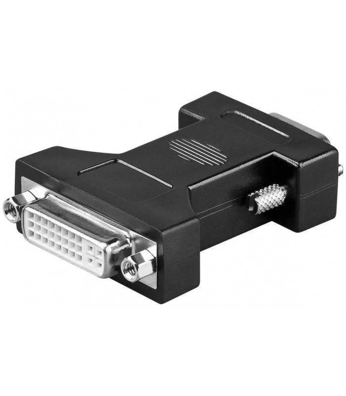 Adaptor DVI-I 24+5 mama la 15 pini HD tata VGA Goobay