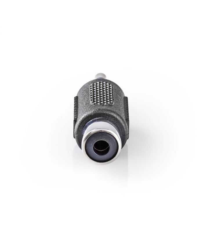 Adaptor Jack 3.5 mm mufa tata - mama RCA soclu mono 1buc Nedis CAGP22965BK