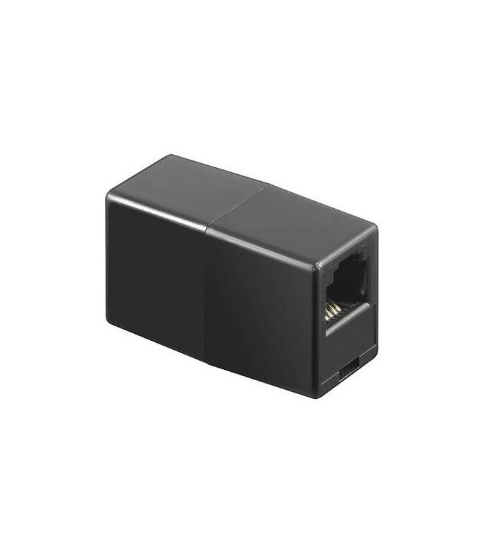 Adaptor prelungire RJ11 mama-mama negru Goobay