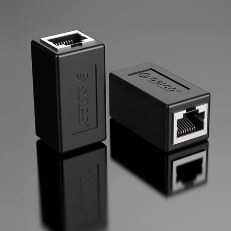 Adaptor prelungitor cablu de retea Cat6 UTP 1000Mbs RJ45 mama-mama Orico PUG-MTM negru