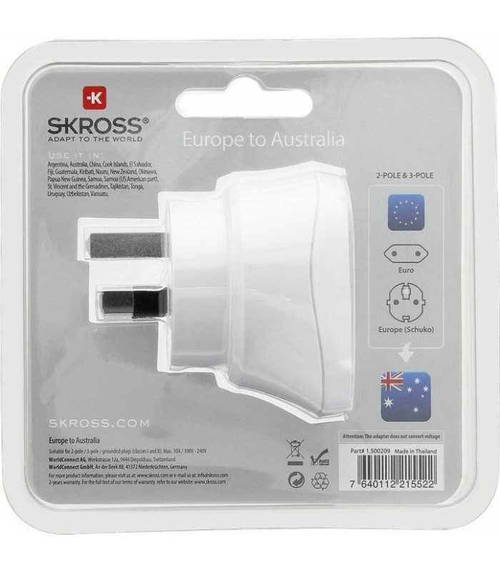 Adaptor priza Skross EU - Australia si China 1.500209