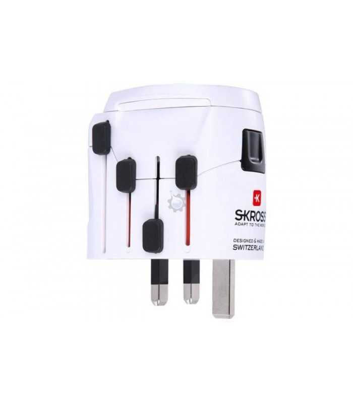 Adaptor priza universal 3 P tata - Schuko mama Skross