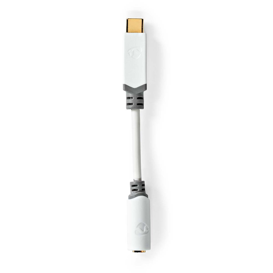 Adaptor PROFESIONAL Digital USB type C tata - Jack 3.5 mm mama Nedis 0.1m alb contacte aurite CCBW65950WT01