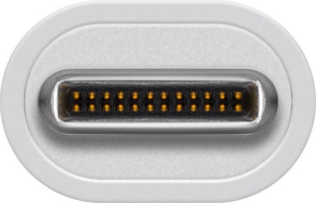 Adaptor retea GIGABIT 10/100/1000MBS RJ45 mama - USB C tata 0.2m alb Goobay