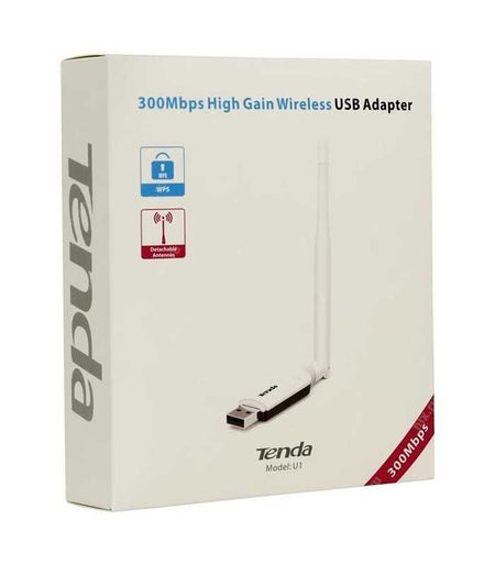 Adaptor retea USB 2.0 wireless N 300Mbps antena externa U1 Tenda