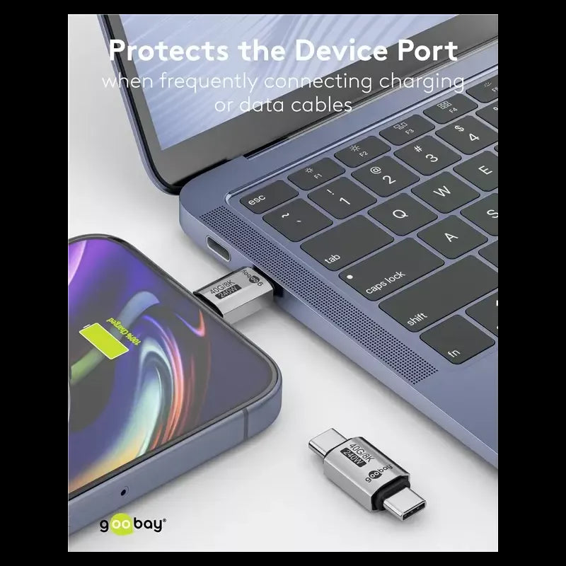 Adaptor USB-C3.1 tata - USB-C tata drept Thunderbolt 3 /4 Goobay 74448