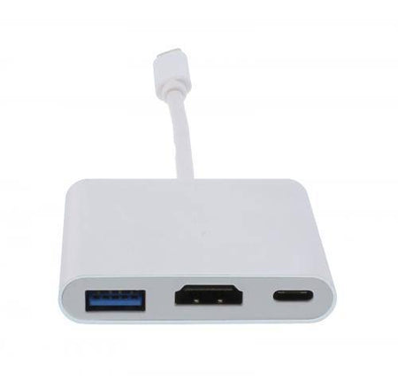 Adaptor USB Type C 3.1 - HDMI +USB 3.0 +USB Type C +PD Well