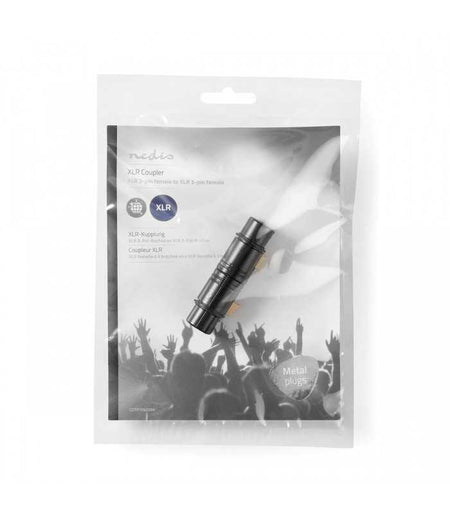 Adaptor XLR 3-pin mama - XLR 3-pin mama negru NEDIS