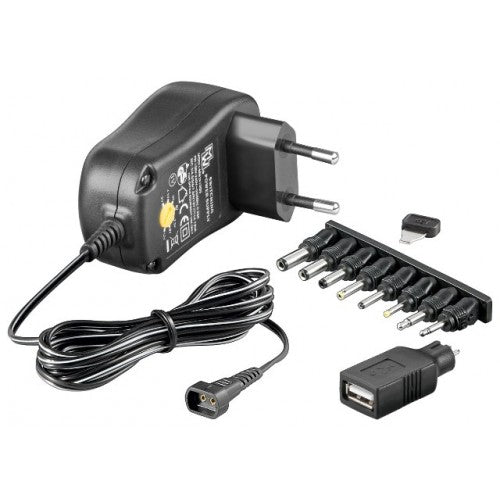 Alimentator 3-12V 1A 9 mufe Goobay