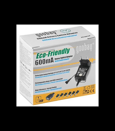 Alimentator 3-12V 600mA 9 mufe 53995 Goobay