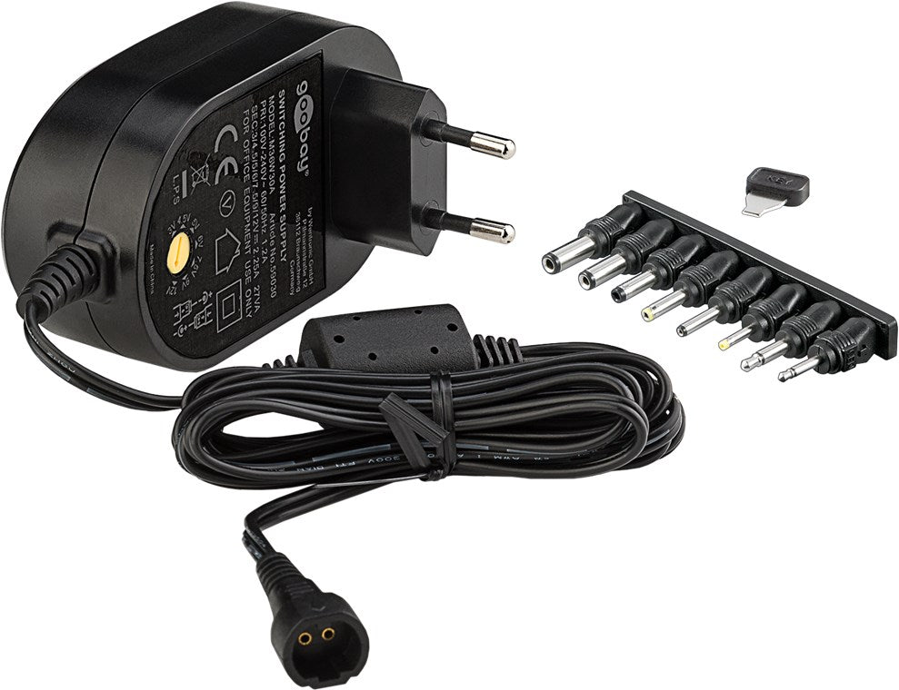 Alimentator in comutatie universal 3V-12V 2250mA 8 mufe Goobay