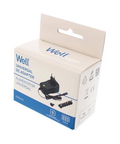 Alimentator universal in comutatie 2250mA 3-12V 2.25A 6 mufe Well