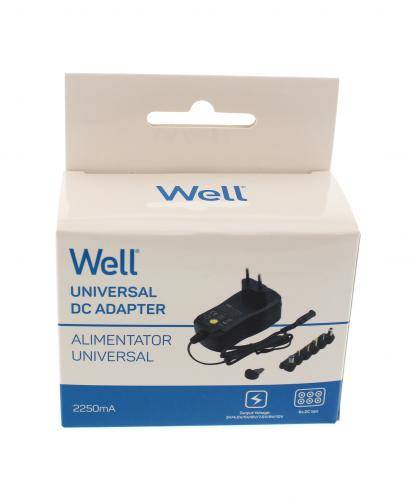 Alimentator universal in comutatie 2250mA 3-12V 2.25A 6 mufe Well