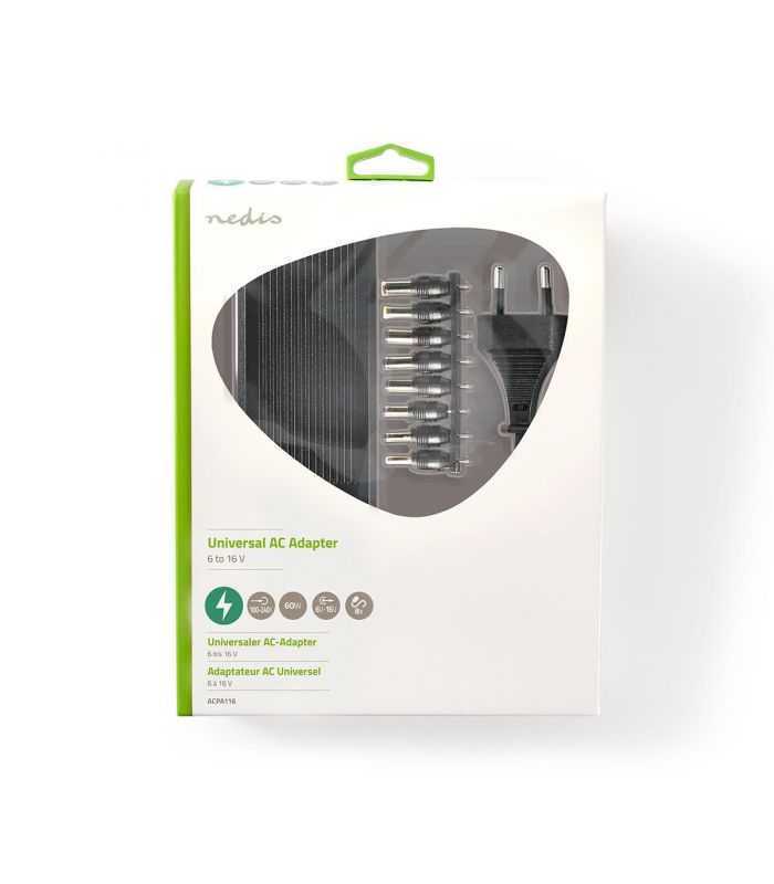 Alimentator universal Nedis 6-16V 5A 8 mufe