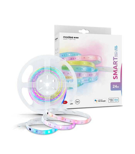 Banda LED Smart WiFi Modee RGB +3CCT 24W 3.4W/m 240lm/m Tuya IP20 5m MSL-LS24W5MRGB