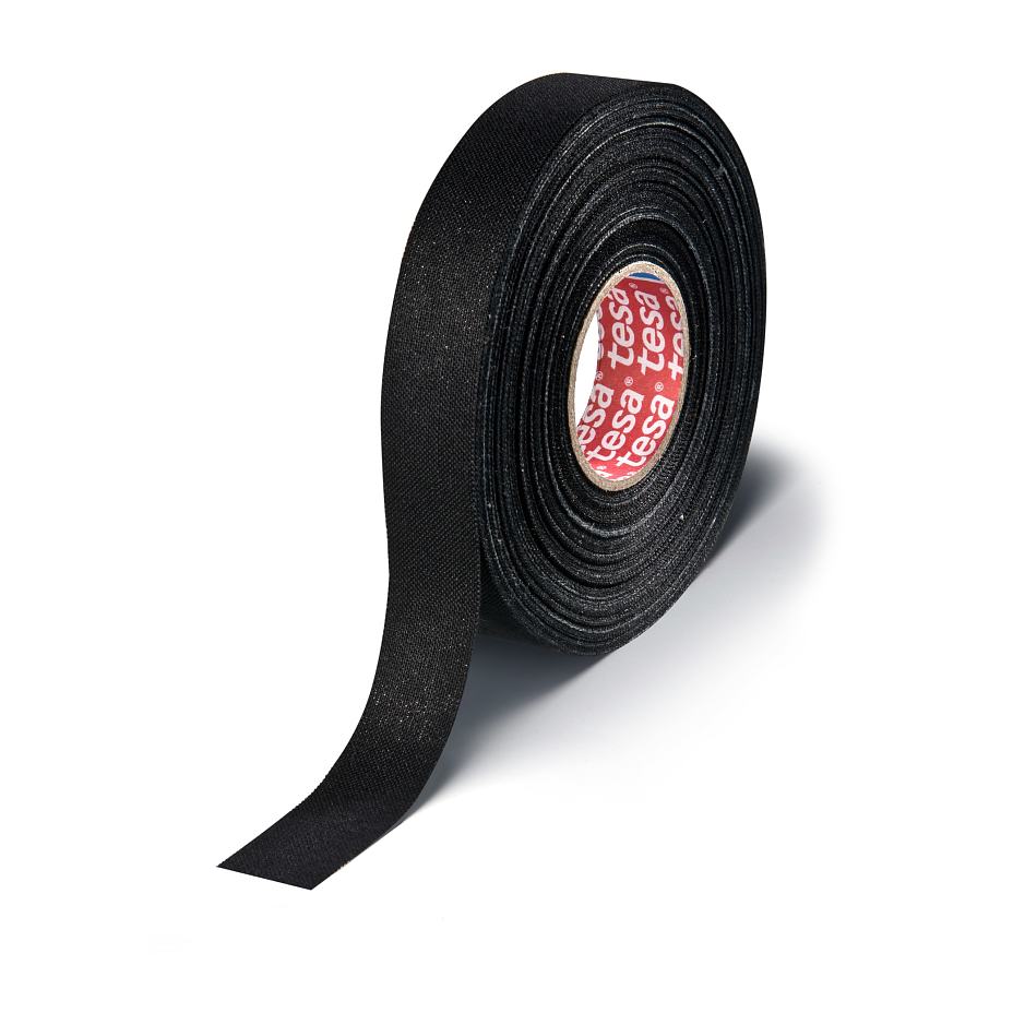 Banda textila 19mm 15m Thk 300um negru 150 grade C TESA 51006-00030-00