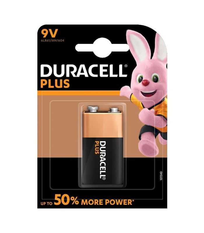 Baterie alcalina 9V Plus Duracell 6LR61/MN1604