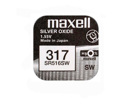 Baterie ceas Maxell SR516SW V317 SR62 1.55V oxid de argint 1buc
