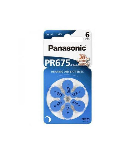 Baterii aparate auditive PR675 V675 HA675 PR44 Panasonic 6buc