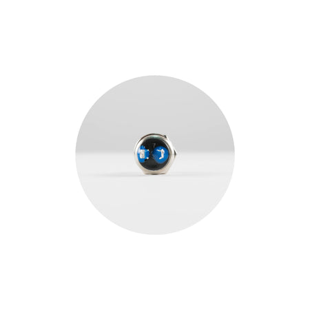 Buton intrerupator mini OFF-ON fara retinere 1 circuit 12V 1.5A negru incastrabil 7mm