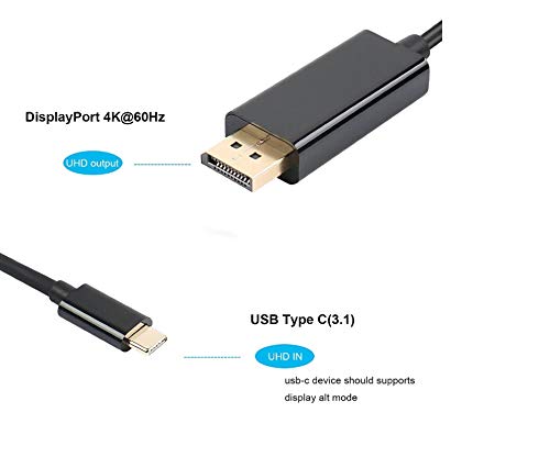 Cablu 3.1 USB type C - DisplayPort 1.8m 4K 60HZ