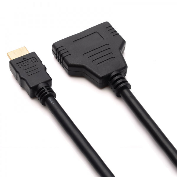 Cablu adaptor HDMI la 2x HDMI aurit spitter