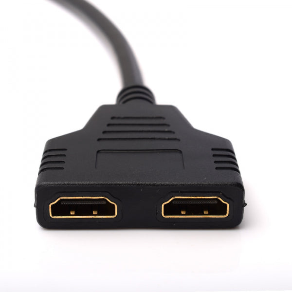 Cablu adaptor HDMI la 2x HDMI aurit spitter