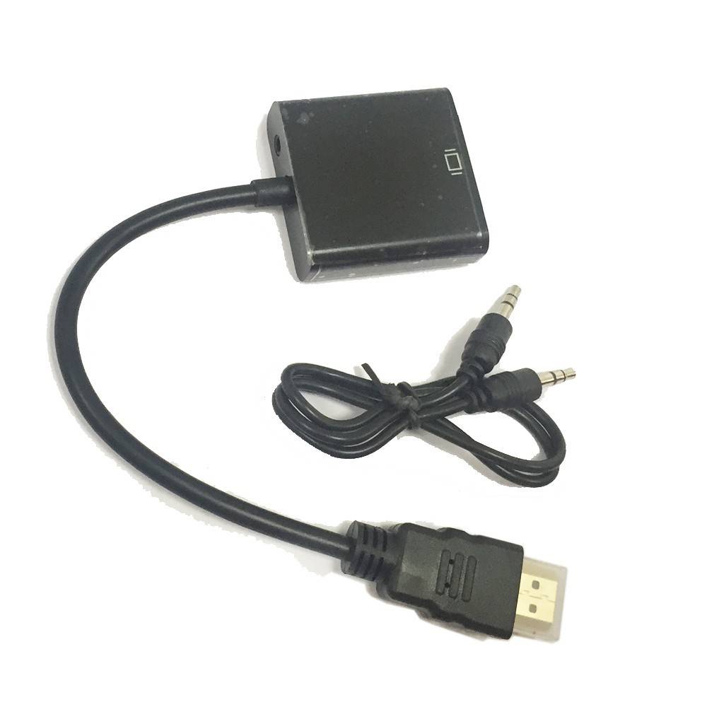 Cablu adaptor HDMI la VGA +3.5 mm JACK audio 20cm