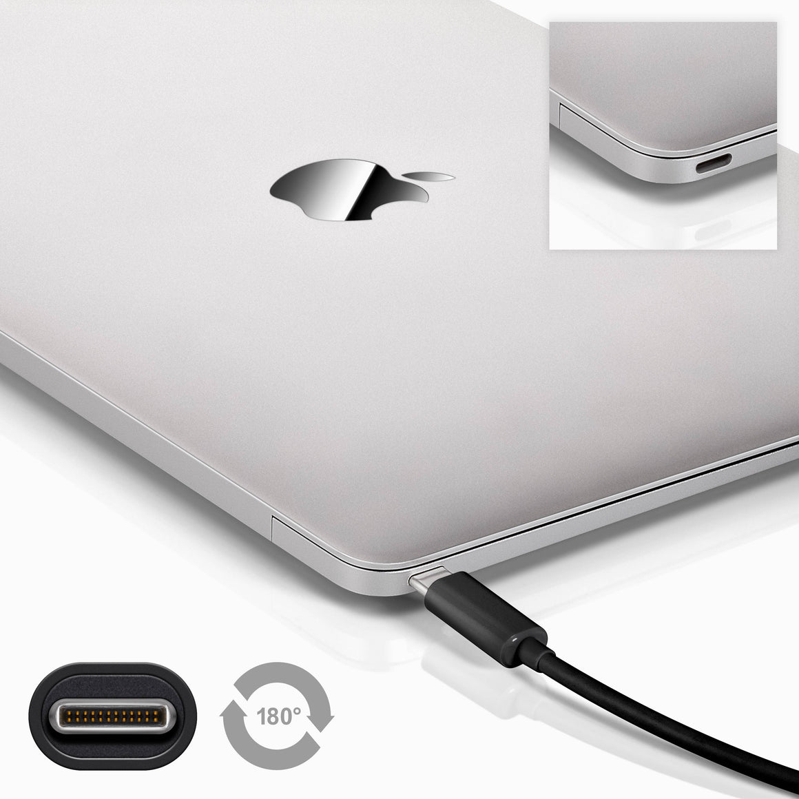 Cablu adaptor USB Type C tata - mini USB 5 pini 2.0 1m negru Goobay