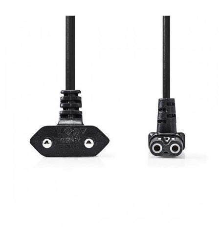 Cablu alimentare Euro cotit tata - 2 Pini IEC-320-C7 cotit 3m Nedis