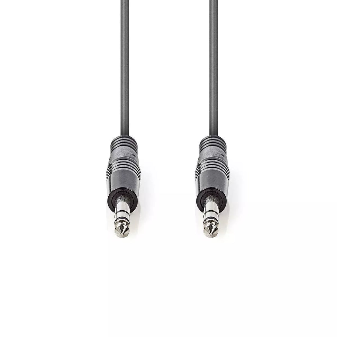 Cablu audio balansat Jack Stereo 6.35 mm tata - 6.35 mm tata 1.5m gri Nedis