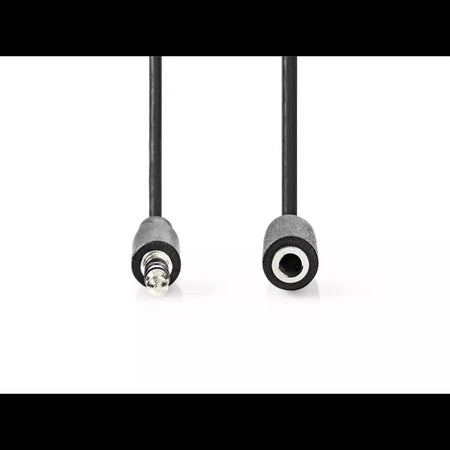 Cablu audio Jack Stereo cu control volum Nedis 3.5mm tata - 3.5mm mama 1m negru CAGL22090BK10
