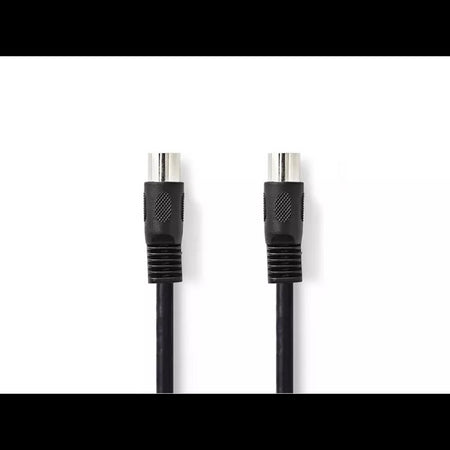 Cablu audio stereo DIN 5p tata - 5p DIN tata 3m negru Nedis CAGL20000BK30