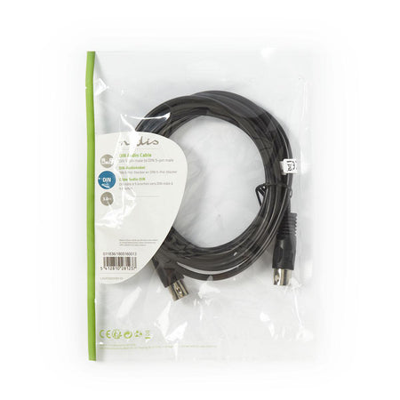 Cablu audio stereo Nedis DIN 5 pini tata - DIN 5 pini tata 3m