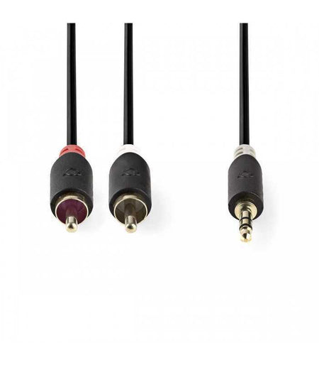 Cablu audio stereo Nedis Jack 3.5 mm tata - 2x RCA tata 10m
