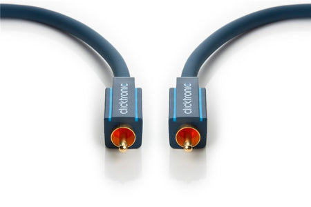 Cablu audio-video Profesional 1x RCA tata-tata 3m 75ohm cupru AWG23 aurit Clicktronic