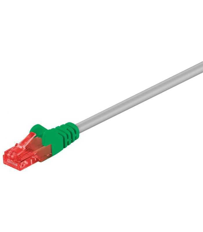 Cablu crossover UTP cat6 patch cord 3m gri Goobay
