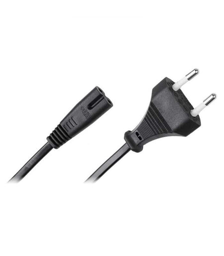 Cablu de alimentare 2 pini - Euro 0.9m 2.5A 250V AC negru