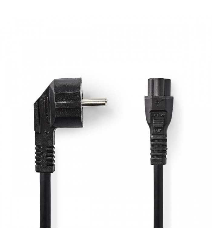 Cablu de alimentare Schuko tata cotit - IEC-320-C5 2m Nedis