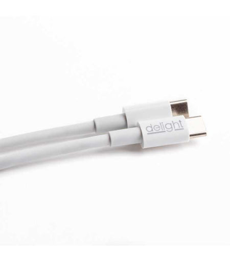 Cablu de date /incarcare USB-C - USB-C 3.1 gen2 3A 60W alb 55447C-WH Delight