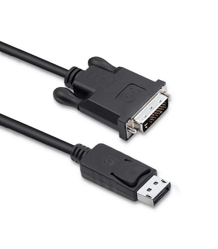 Cablu DisplayPort la DVI-D (24+1) 1.8m negru 50364 QOLTEC