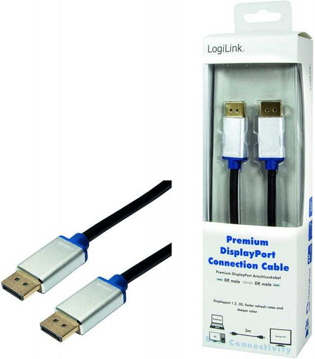 Cablu DisplayPort v1.2 mufa tata din ambele parti 3m LOGILINK BDPM30