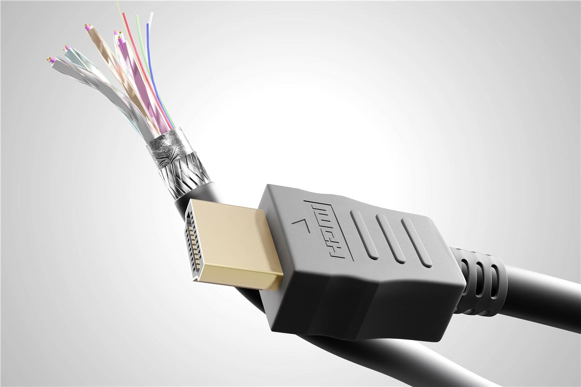 Cablu HDMI 2.1 - HDMI 2.1 2m High Speed + Ethernet eARC 3D 4K/120Hz 8K UHD 4320p 60Hz Goobay 61640