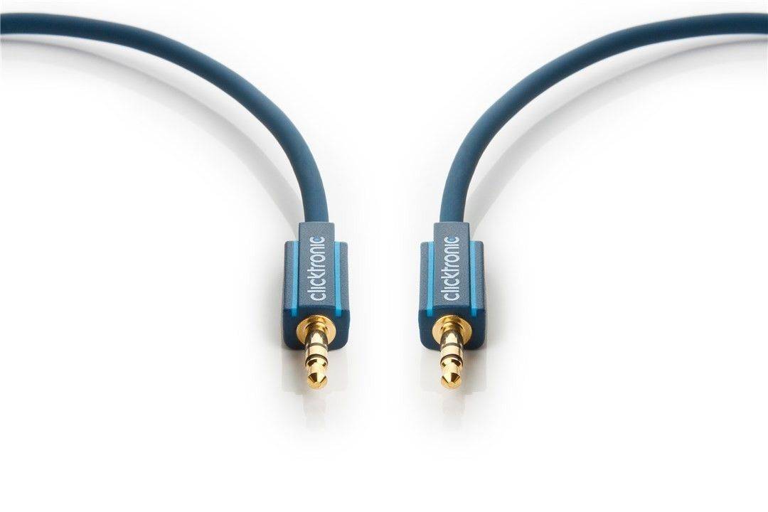 Cablu Jack 3.5 mm - 3.5 mm audio 1m tata-tata stereo Profesional Clicktronic