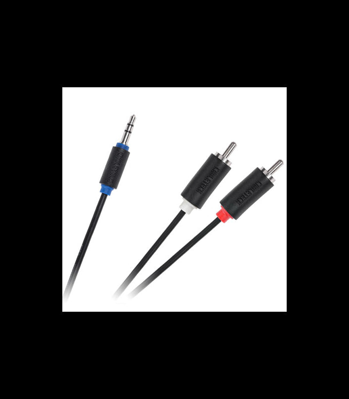 Cablu Jack 3.5 mm la 2x RCA 1.8m Cabletech